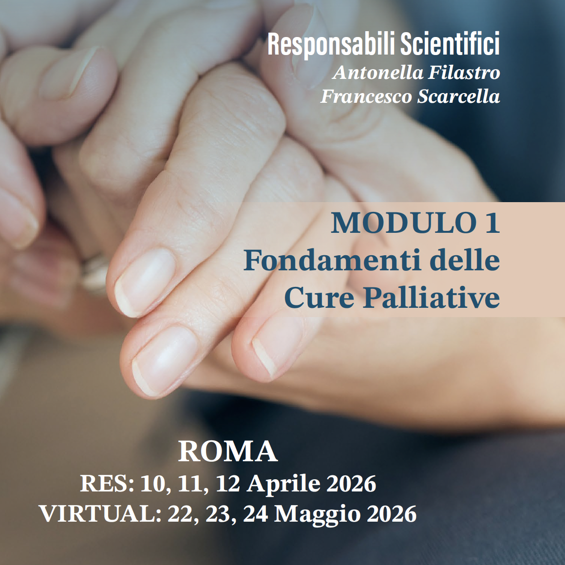 CORSO DI ALTA FORMAZIONE L’Approccio Umanistico-Esistenziale nelle Cure Palliative - MODULO 1
